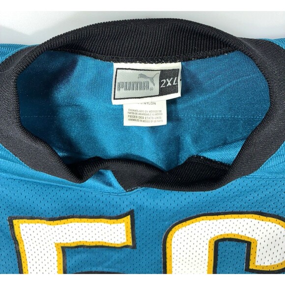 Authentic 90's Puma NFL Jacksonville Jaguars Hardy Nickerson Jersey Size 2XL - Picture 8 of 11